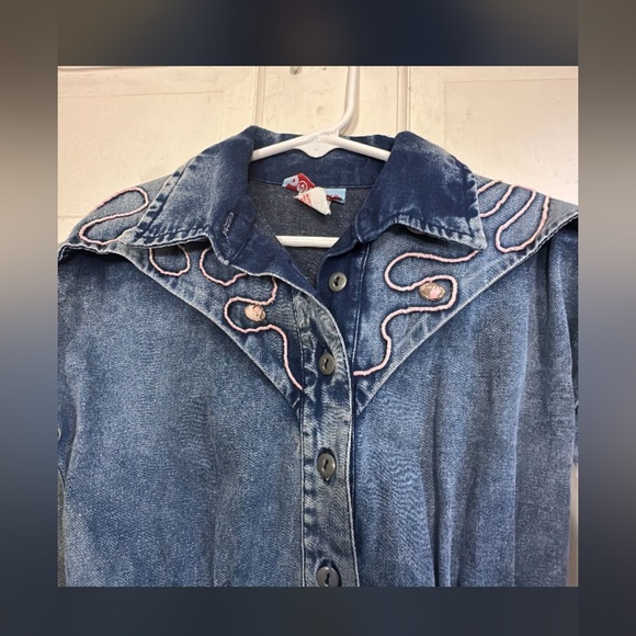 Vintage western Donuts dress Sz 6 - Picture 2 of 7